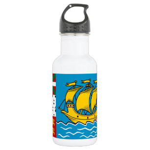 Flagge von Saint Pierre und Miquelon Edelstahlflasche