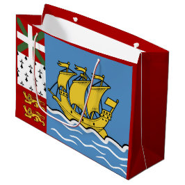 Flagge von Saint Pierre und Miquelon Große Geschenktüte