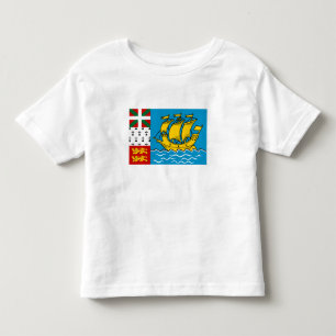 Flagge von Saint-Pierre und Miquelon Kleinkind T-shirt