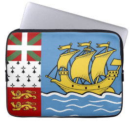 Flagge von Saint Pierre und Miquelon Laptopschutzhülle
