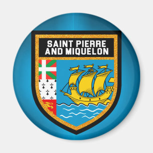 Flagge von Saint Pierre und Miquelon Magnet