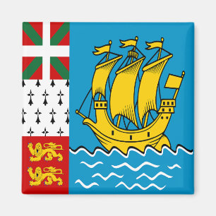 Flagge von Saint-Pierre und Miquelon Magnet