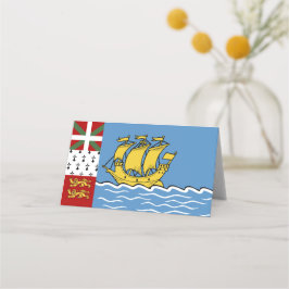Flagge von Saint Pierre und Miquelon Platzkarte