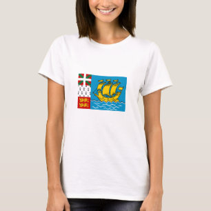 Flagge von Saint-Pierre und Miquelon T-Shirt