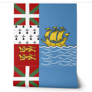 Flagge von Saint-Pierre und Miquelon Tapete