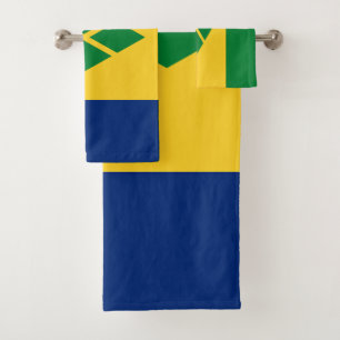 Flagge von Saint Vincent Badhandtuch Set