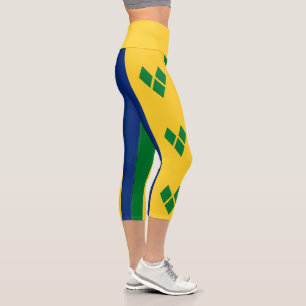 Flagge von Saint Vincent Capri Leggings