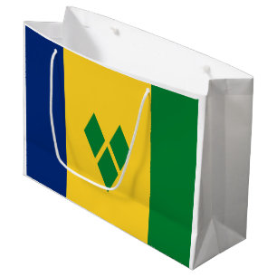 Flagge von Saint Vincent Große Geschenktüte