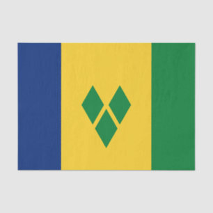 Flagge von Saint Vincent Seidenpapier