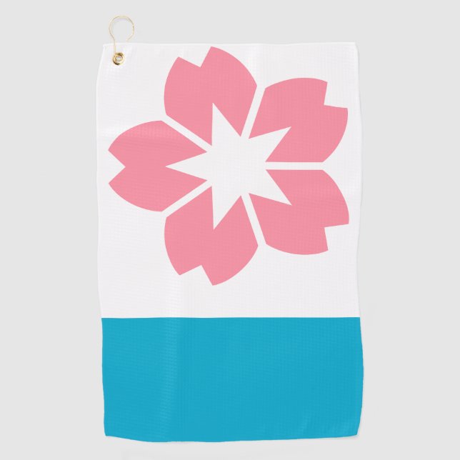 Flagge von Salem, Oregon Golfhandtuch (Vorderseite)