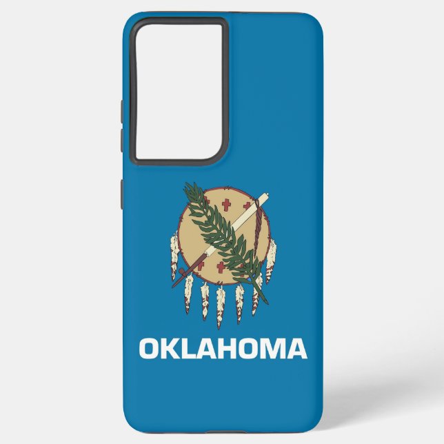Flagge von Samsung Galaxy S21 Ultra Case Oklahoma Hülle (Rückseite)