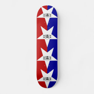 Flagge von San Antonio, Skateboard von Texas