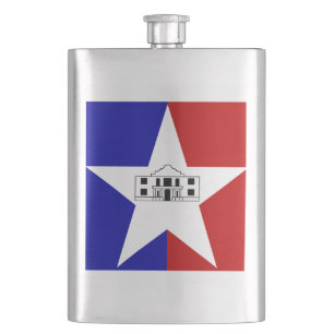Flagge von San Antonio, Texas Flask Flachmann