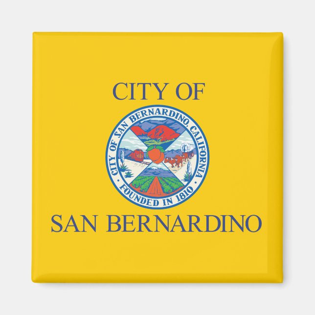 Flagge von San Bernardino (Kalifornien) Magnet (Vorne)