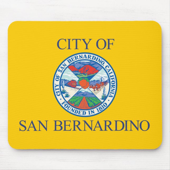 Flagge von San Bernardino (Kalifornien) Mousepad (Vorne)