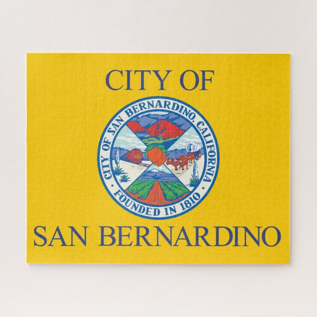 Flagge von San Bernardino (Kalifornien) Puzzle (Horizontal)