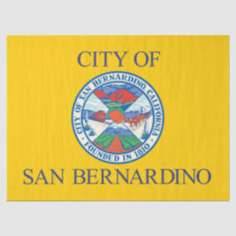 Flagge von San Bernardino (Kalifornien) Seidenpapier