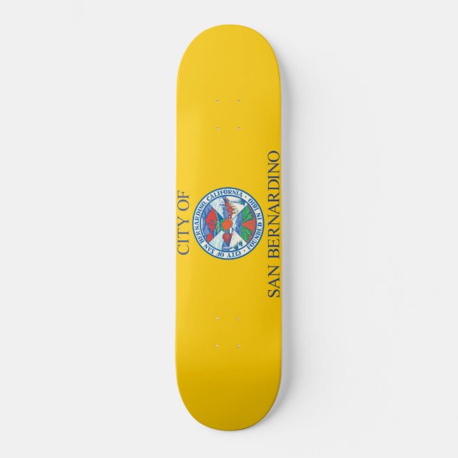 Flagge von San Bernardino (Kalifornien) Skateboard (Vorderseite)