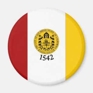Flagge von San Diego, Kalifornien Magnet