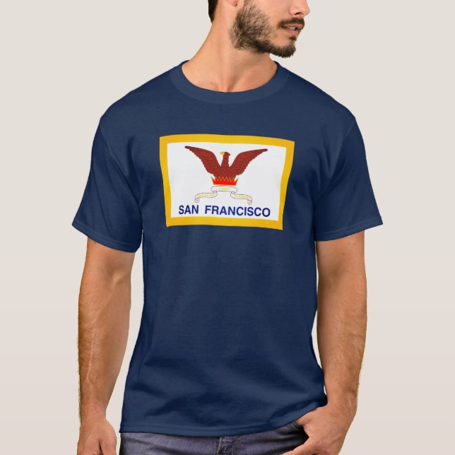 Flagge von San Francisco, CA T-Shirt (Vorderseite)