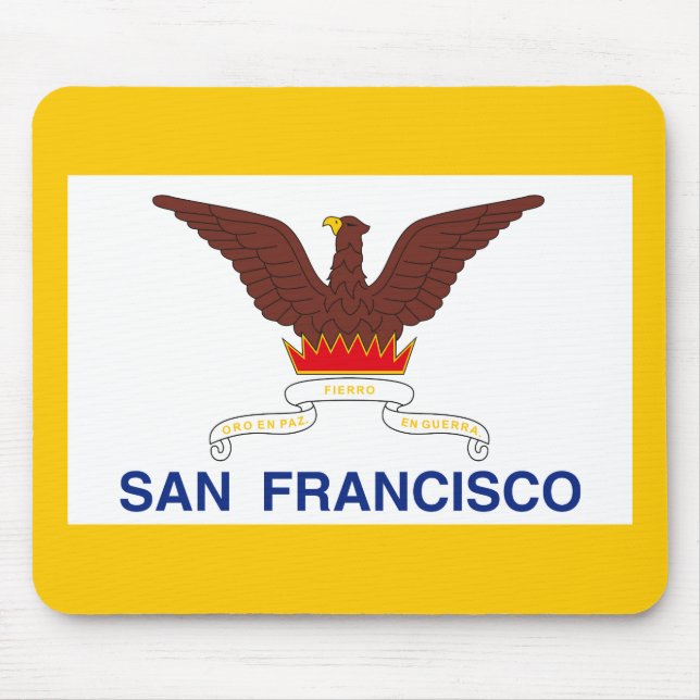 Flagge von San Francisco, California Mouse Pad Mousepad (Vorne)