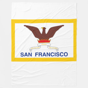 Flagge von San Francisco Fleece Blanket