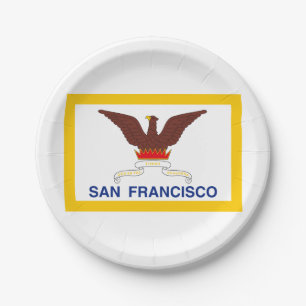 Flagge von San Francisco, Kalifornien Paper Teller