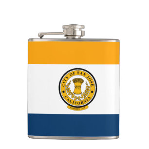 Flagge von San Jose, Kalifornien Flachmann