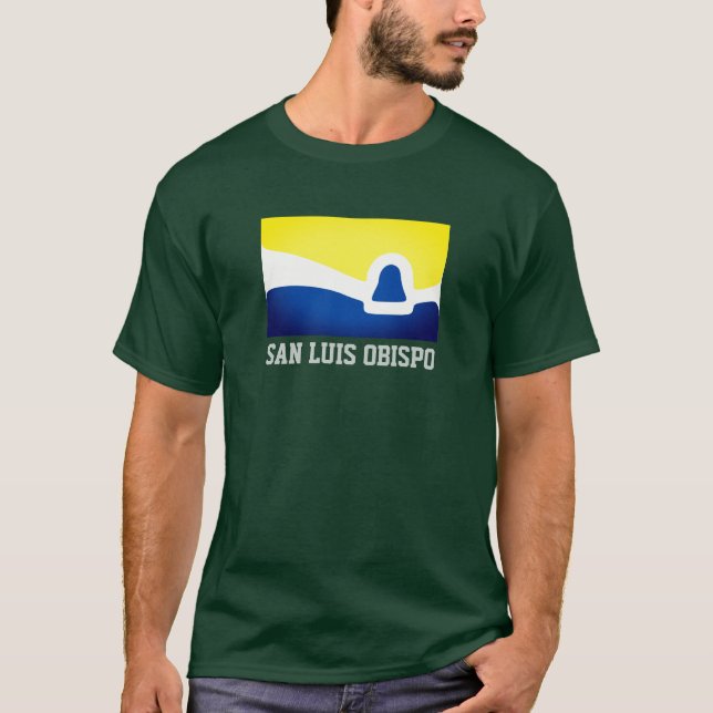 Flagge von San Luis Obispo, Kalifornien T-Shirt (Vorderseite)