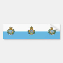 Flagge von San Marino Autoaufkleber