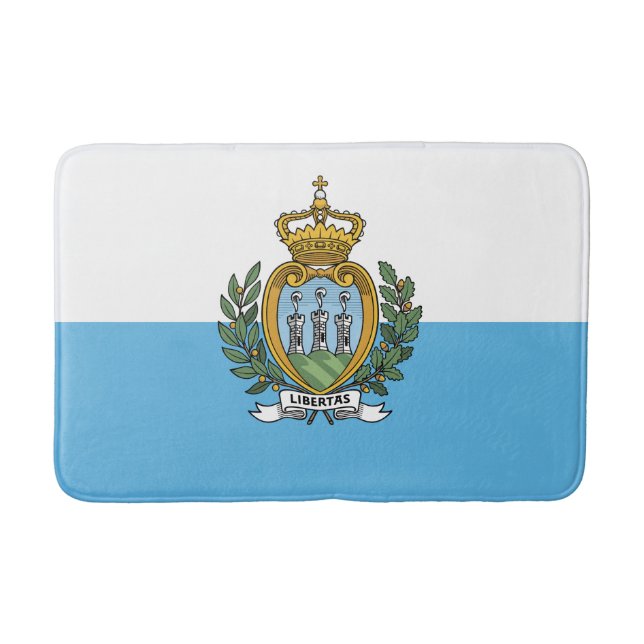 Flagge von San Marino Badematte (Vorderseite)