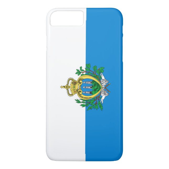 Flagge von San Marino Case-Mate iPhone Hülle (Rückseite)