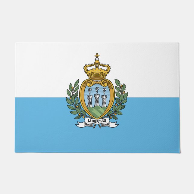Flagge von San Marino Fußmatte (Vorderseite)