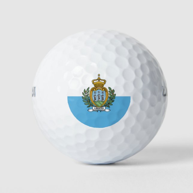 Flagge von San Marino Golfball (Vorderseite)