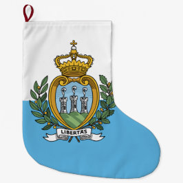 Flagge von San Marino Großer Weihnachtsstrumpf