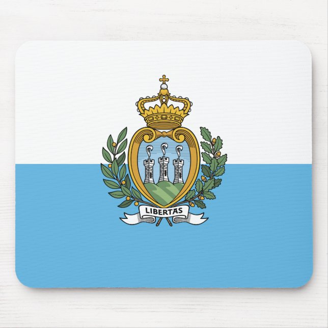 Flagge von San Marino Mousepad (Vorne)