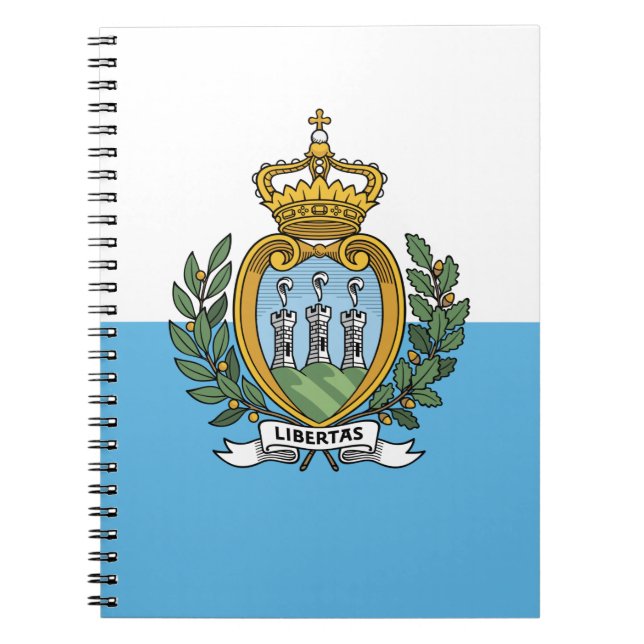 Flagge von San Marino Notizblock (Vorderseite)