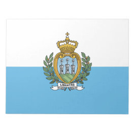 Flagge von San Marino Notizblock