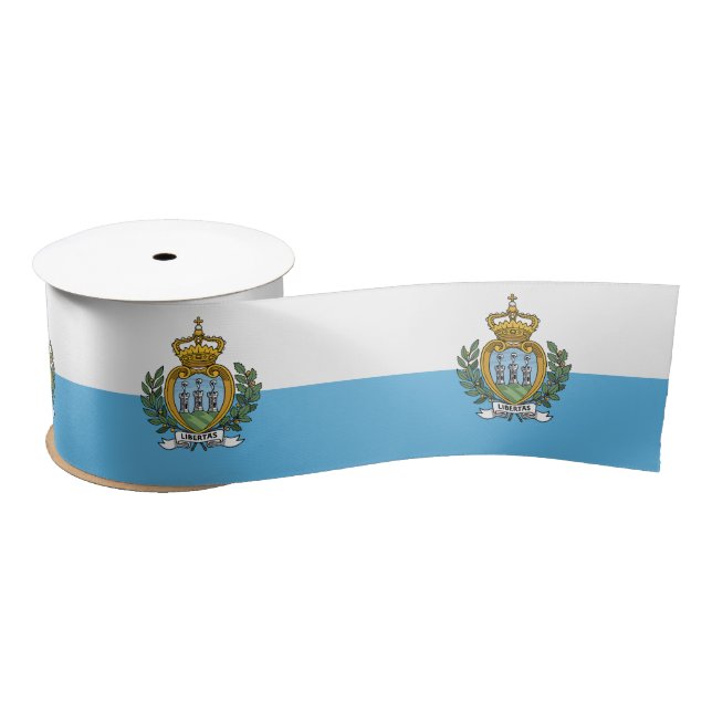 Flagge von San Marino Satinband (Spule)