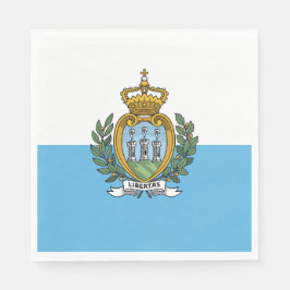 Flagge von San Marino Serviette