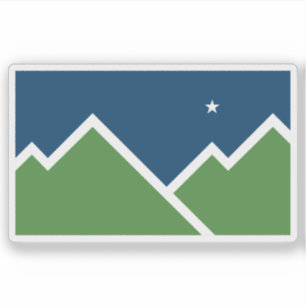 Flagge von Sandy, Utah, USA Aufkleber