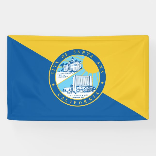Flagge von Santa Ana (Kalifornien) Banner (Horizontal)