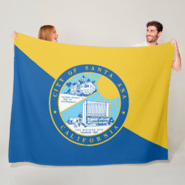 Flagge von Santa Ana (Kalifornien) Fleecedecke