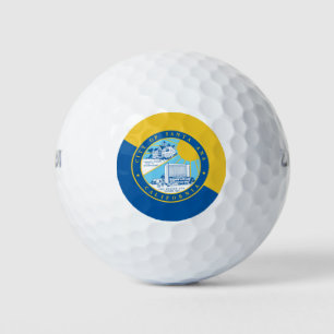 Flagge von Santa Ana (Kalifornien) Golfball