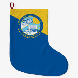Flagge von Santa Ana (Kalifornien) Großer Weihnachtsstrumpf