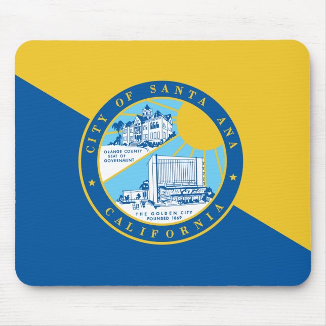 Flagge von Santa Ana (Kalifornien) Mousepad (Vorne)