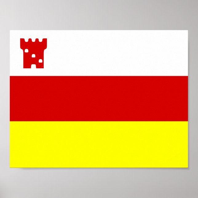 Flagge von Santa Barbara, Kalifornien-Poster Poster (Vorne)