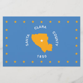 Flagge von Santa Clara (US-Landkreis, Kalifornien) Briefpapier