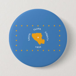 Flagge von Santa Clara (US-Landkreis, Kalifornien) Button