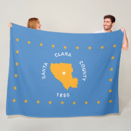 Flagge von Santa Clara (US-Landkreis, Kalifornien) Fleecedecke